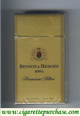 Benson and Hedges Premium Filter cigarettes